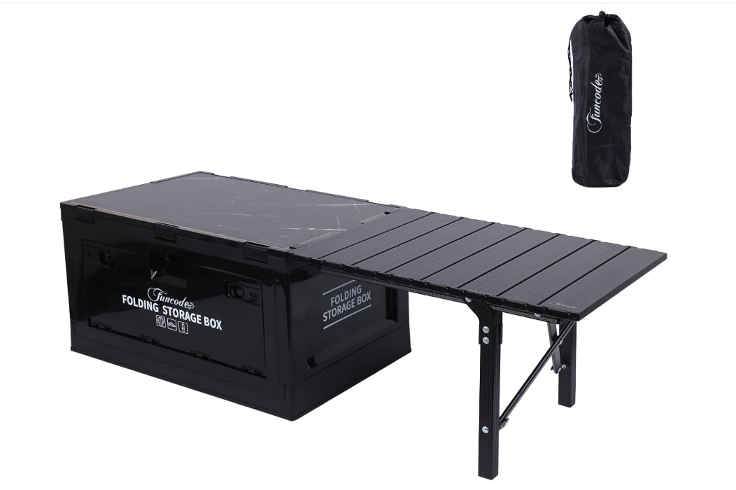 Folding Table, Storage Bin with Table